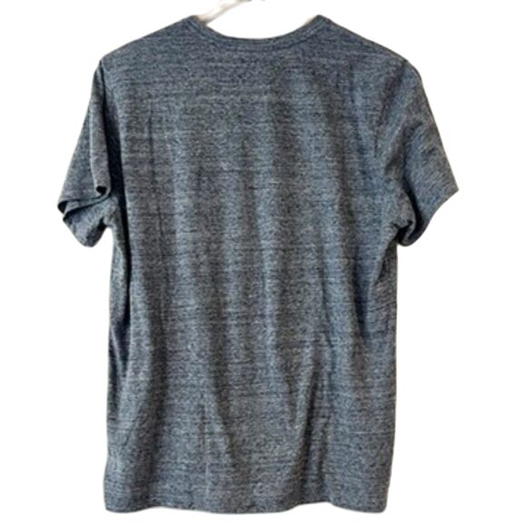 Marine Layer Grey Slub Cotton T-Shirt One Pocket Men's Large Re-Spun - Picture 2 of 7